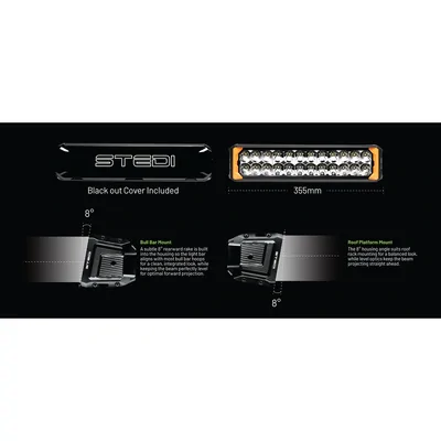 STEDI ST-02-SRT-224 Sport Plus Double Row 14 inch 24 LED Light Bar