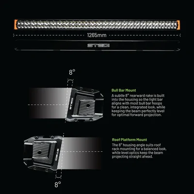 STEDI ST-02-SRT-296 Sport Plus Double Row 50 inch 96 LED Light Bar