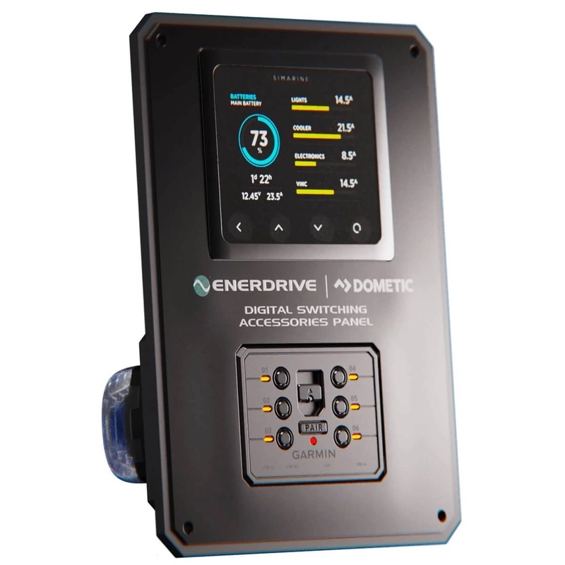 Enerdrive Garmin Digital Switching Panel W175 x H240mm (Simarine Monitor Cutout) DSAP-V1S