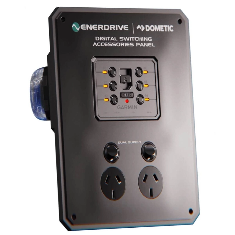 Enerdrive Garmin Digital Switching Panel W175 x H215mm with GPO DSAP-V3