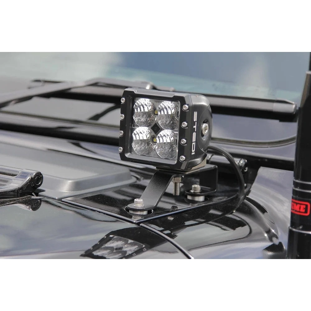 GMF4x4 LB-074 (074-LB) Jeep Gladiator Bonnet LED Brackets