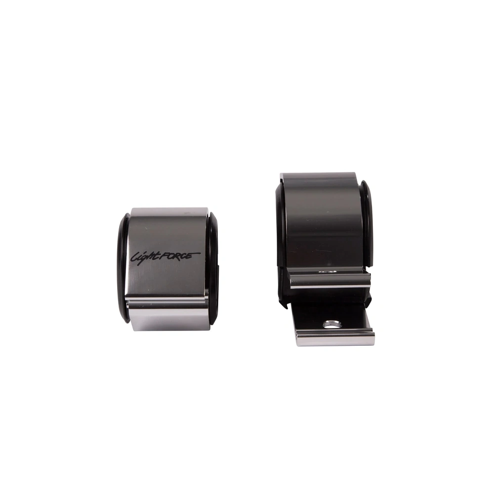 LightForce LFBC65CP Pair of Bar Clamps (Polished) to suit 56mm and 65mm Diameter Bars