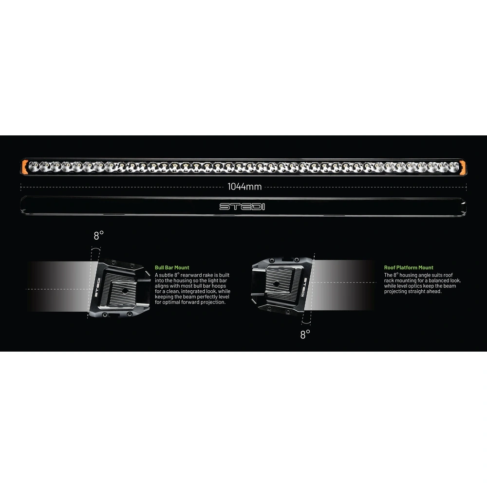 STEDI ST-02-SRT-132 Sport Plus Single Row 41.5 inch 32 LED Light Bar