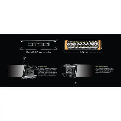 STEDI ST-02-SRT-220 Sport Plus Double Row 12 inch 20 LED Light Bar