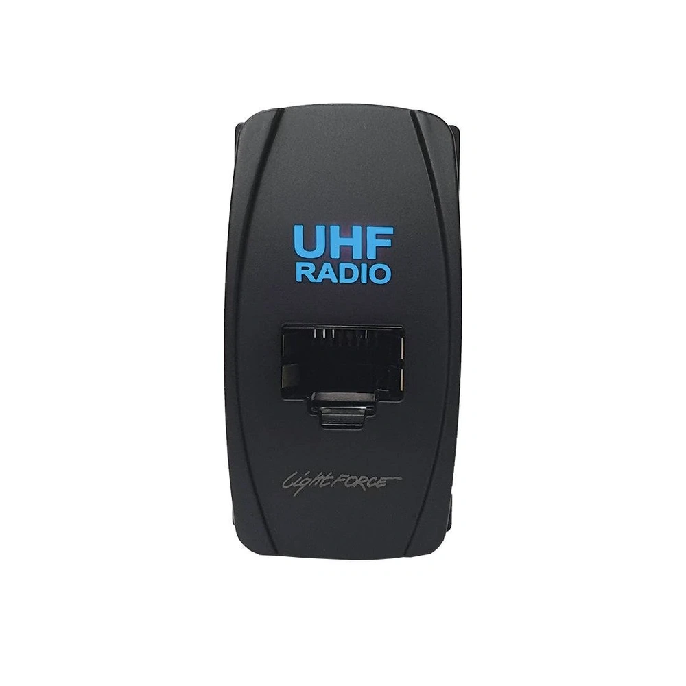 LightForce CBRJ45UC RJ45 Universal Carling Style UHF Passthrough Connector - Cyan