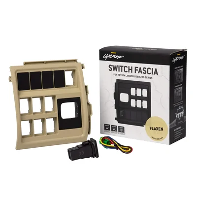 LightForce CBFASCIA3A3 Replacement Switch Fascia to suit Toyota Landcruiser 200 Series - Flaxen