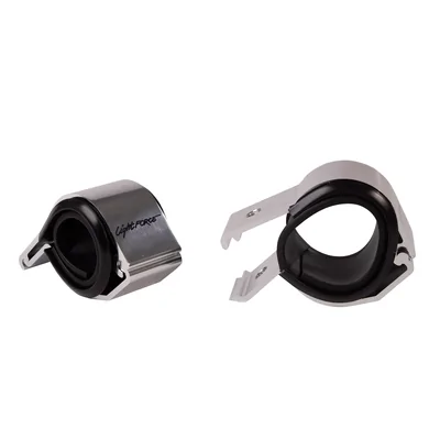 LightForce LFBC65CP Pair of Bar Clamps (Polished) to suit 56mm and 65mm Diameter Bars
