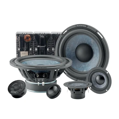 Focal 165SF3 Slatefiber 3-way 6.5-Inch Car Audio Component Speaker Set