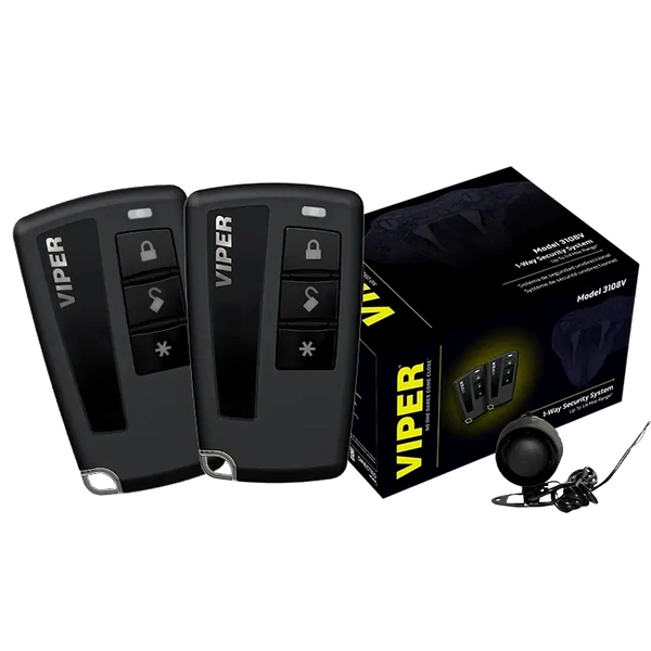 Viper 3108VR Car security and keyless entry 1-Way Security System with Battery Backup Siren