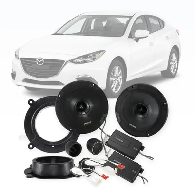 Mazda 3 Axela BM Kicker 6.5-Inch Front Speaker Upgrade Bundle 2013-2016