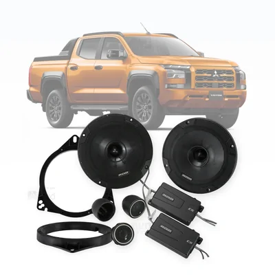 Mitsubishi Triton MV Kicker 6.5-Inch Front Speaker Upgrade Bundle 2024-Onwards