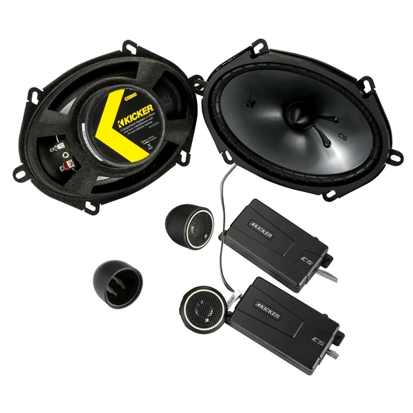 Kicker 46CSS684 – 5″ X 7″ (130mm X 180mm) 75 Watts RMS Component Speakers