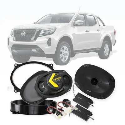 Nissan Navara D23 Kicker 6x9-Inch Front Speaker Upgrade Bundle 2019-Onwards