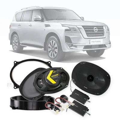 Nissan Patrol Y62 Kicker 6x9-Inch Front Speaker Upgrade Bundle 2013-Onwards