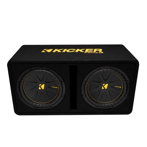 Kicker 50DCWC122 – Dual 12″ Ported Subwoofer Enclosure 600 Watts RMS 2 Ohm