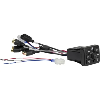 Kicker 51KBTR Powersport Bluetooth Receiver w/USB, Aux-in, with Left, Right, and Sub RCA Outputs