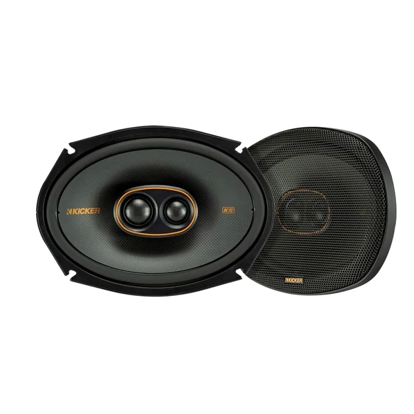Kicker 51KSC69304 – 6″ X 9″ 150 Watts RMS 3-way Coaxial Speakers