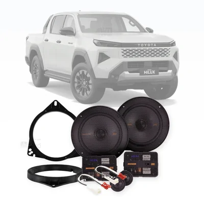 Kicker 6.5-Inch Front Speaker Upgrade Bundle Fits Toyota Hilux 2026+