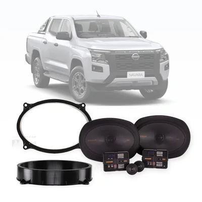 Nissan Navara D27 Kicker 6x9-Inch Front Speaker Upgrade Bundle 2025-Onwards