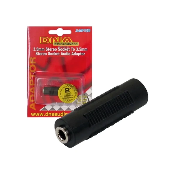 DNA Audio AAR109 3.5mm Stereo Socket To Socket Adaptor