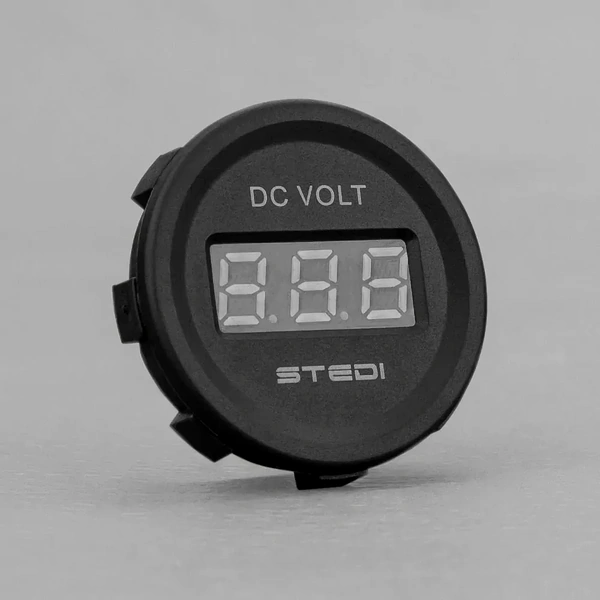 STEDI Single Battery 4x4 Volt Meter Gauge Monitor ACCFLSH-VLT