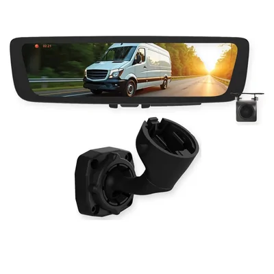 Aerpro Digital E-Mirror AEM1R Fits Volkswagen Golf 1998-2007 with AEMB3 Mounting Bracket & Rear DVR Camera