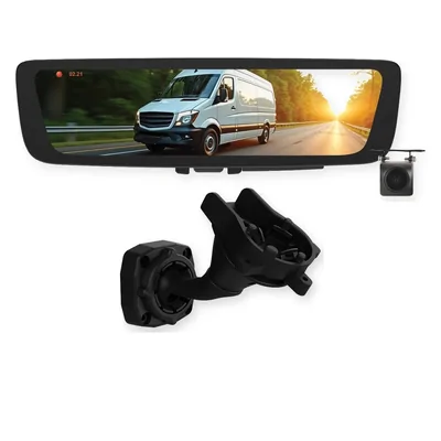 Aerpro Digital E-Mirror AEM1R Fits Jeep Grand Cherokee 2013-2024 with AEMB53 Mounting Bracket & Rear DVR Camera
