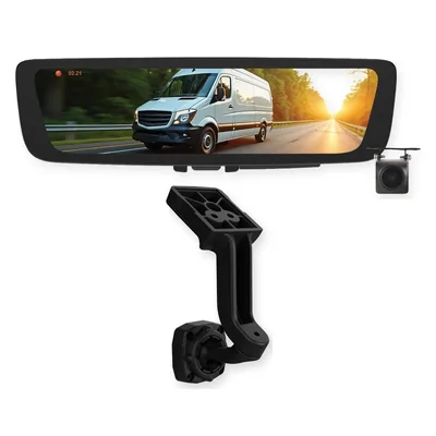 Aerpro Digital E-Mirror AEM1R Fits Toyota Landcruiser 1984-2022 (70 Series) with AEMB80 Mounting Bracket & Rear DVR Camera