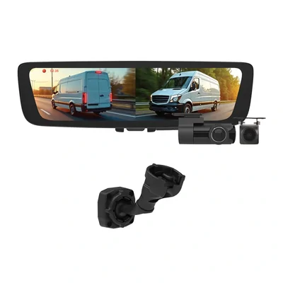 Aerpro AEM2RB49 9.6 Inch Digital E-mirror With Front & Rear Dvr Cameras To Suit Vw Crafter