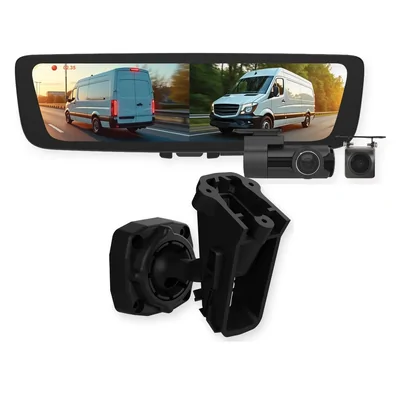 Aerpro Digital E-Mirror AEM2R Fits Volkswagen Amarok 2022-2026 with AEMB158 Mounting Bracket, Front & Rear DVR Cameras - Vehicles With Rain Sensor
