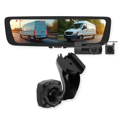 Aerpro Digital E-Mirror AEM2R Fits Toyota Hilux 2004-2022 with AEMB1 Mounting Bracket, Front & Rear DVR Cameras