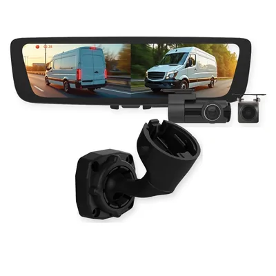 Aerpro Digital E-Mirror AEM2R Fits Volkswagen Crafter 2017-2026 (SY1 Series) with AEMB3 Mounting Bracket, Front & Rear DVR Cameras