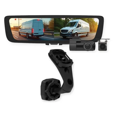 Aerpro Digital E-Mirror AEM2R Fits Hyundai iLoad 2007-2021 with AEMB7 Mounting Bracket, Front & Rear DVR Cameras