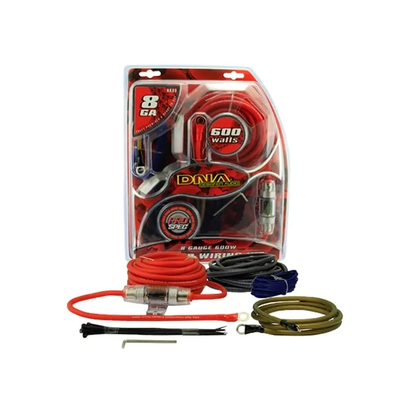 DNA Audio AK80 8 Gauge 600W Amplifier Power Kit