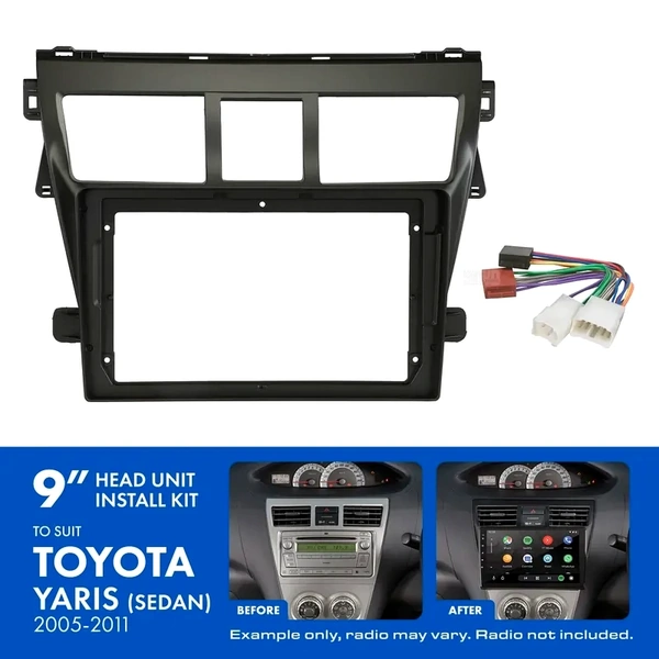 Aerpro AKTO15 9 Inch install kit to suit Toyota yaris sedan suits DMH-AP6650BT & DMX80AXS