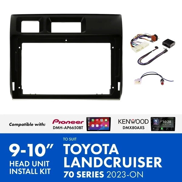 Aerpro AKTO35 9 Inch install kit to suit Toyota landcruiser 70 series 2023-on suits DMH-AP6650BT & DMX80AXS