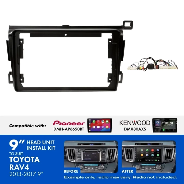 Aerpro AKTO5 9 Inch install kit to suit Toyota rav4 2013-2017 suits DMH-AP6650BT & DMX80AXS