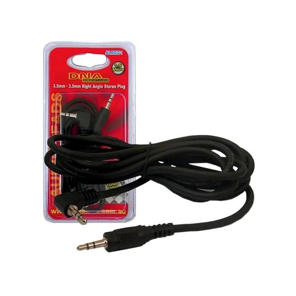 DNA Audio ALR031 3.5mm To 3.5mm Stereo Plug Audio Lead - 1.5 Metre