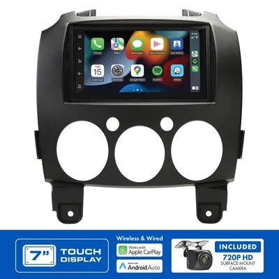 Aerpro AM7510K 7" Multimedia receiver to suit Mazda 2 2007-2014