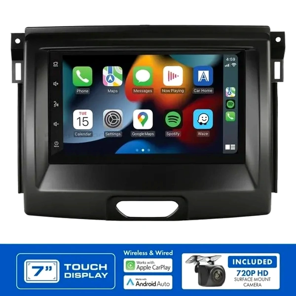Aerpro AM9129K 7" Apple CarPlay Andoid Auto Head Unit fits Ford Everest & Ranger PX2