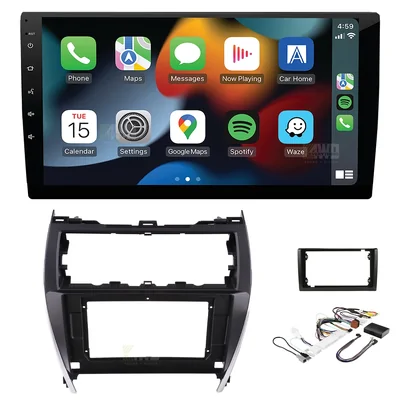Aerpro AM9X + Aerpro AKTO44 Bundle 9" Trapezoid Head Unit with install kit to suit toyota camry 2012-2017