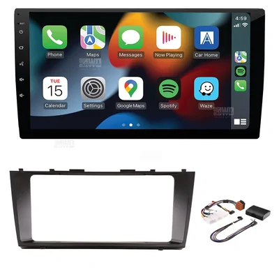 Aerpro AM9X + Aerpro AKTO46 Bundle 9" Trapezoid Head Unit with install kit to suit toyota camry 2006-2011