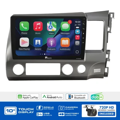 Aerpro AMDHO8 10 Inch Multimedia Receiver To Suit Honda Civic 2006-2011 Without Swc