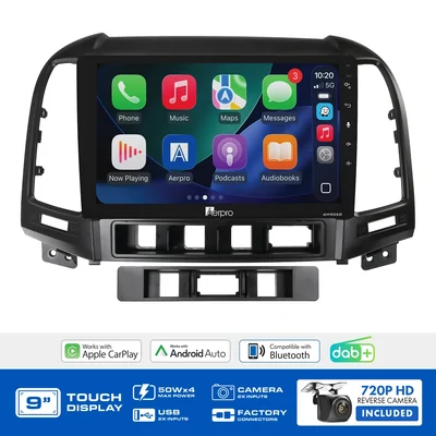 Aerpro AMDHY19 9 Inch Multimedia Receiver To Suit Hyundai Santa Fe 2006-2009 - Non Amplified