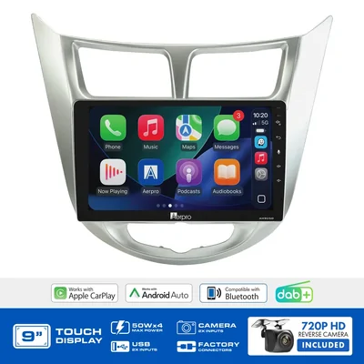Aerpro AMDHY22 9 Inch Multimedia Receiver To Suit Hyundai Accent 2011-2015
