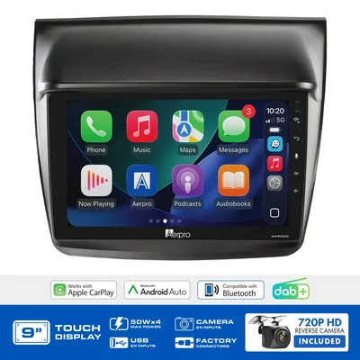 Aerpro AMDMB23 9 Inch Multimedia Receiver To Suit Mitsubishi Triton Gl / Gls / Glx / Glx-r / Vr 2007-2009 & Triton Gl / Gl-r / Glx 2009-2014 - No Swc