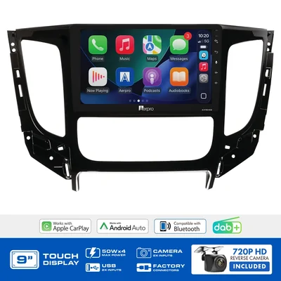 Aerpro AMDMB8 9 Inch Multimedia Receiver To Suit Mitsubishi Triton 2016-2018 - Auto Climate / Non-amplified