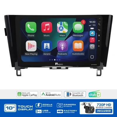 Aerpro AMDNI16 10 Inch Multimedia Receiver To Suit Nissan Qashqai 2021 & X-trail 2021-2022 - Without Factory Navigation