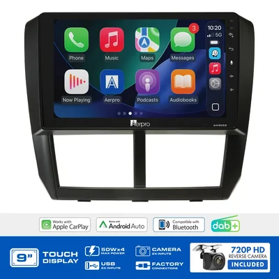 Aerpro AMDSU7 9 Inch Multimedia Receiver To Suit Subaru Forester 2007-2012 , Impreza 2007-2011 & Wrx 2007-2014 - With Navigation