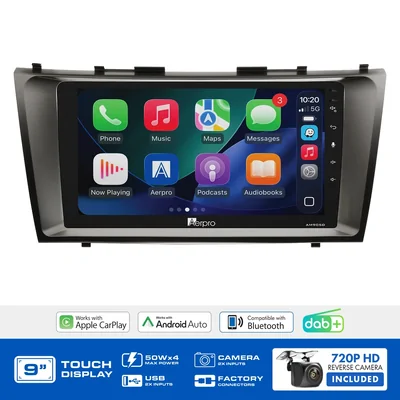Aerpro AMDTO1 9 Inch Multimedia Receiver To Suit Toyota Camry/aurion 2006-2011 - Non-amplified Silver